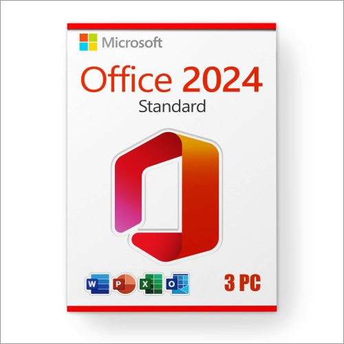 Microsoft Office Standard 2024 (Windows 10/11, Instant Delivery, 3 PC)